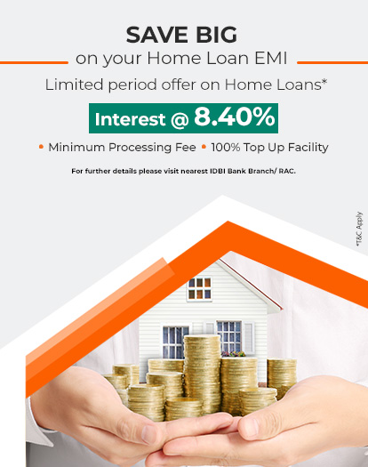 Home Loan at ROI of 8.40%.