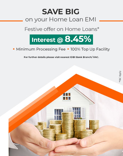 Home Loan at ROI of 8.65%.