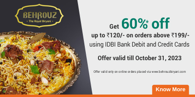 Behrouz Biryani Offer